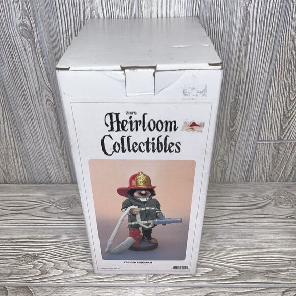 Zim's Heirloom Collectibles Fire Chief Nutcracker Z98-050 Fireman w/ Box NICE! - Picture 12 of 16